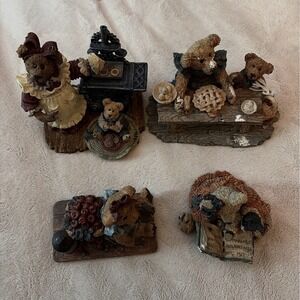 Boyd's Bears & Friends Limited Edition Resin Figurines Lot Of 4 READ